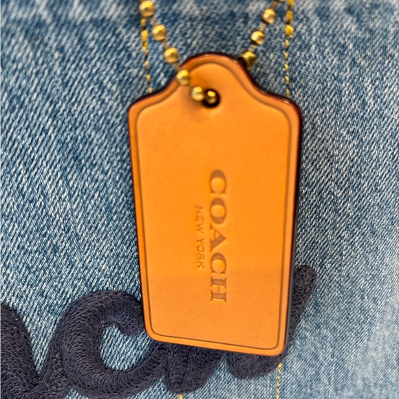 Coach Denim Blue Cargo Large Tote Bag - Picture 3 of 8